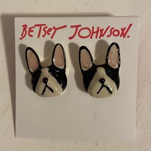 Betsey Johnson Dog Earrings